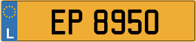 Trailer License Plate